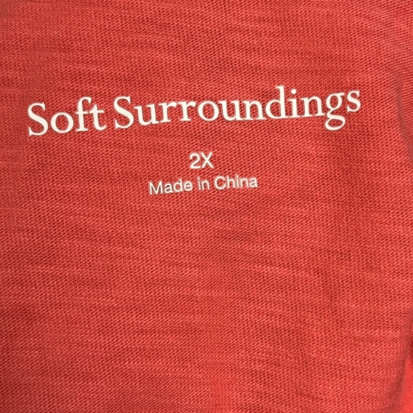 NWT Soft Surroundings Coral Shirt Dress with Pockets - Picture 7 of 11